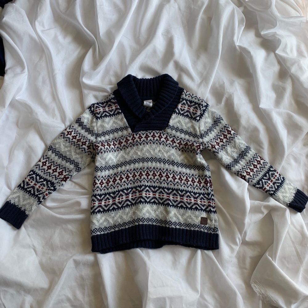 JANIE & JACK Shawl Collar Pullover Sweater, 18-24M